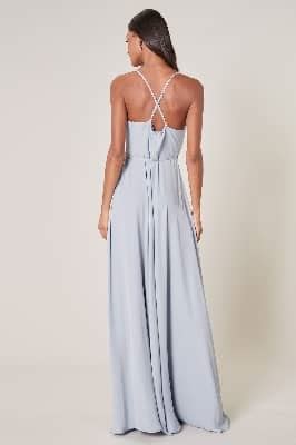 gucci white criss cross wrap dress